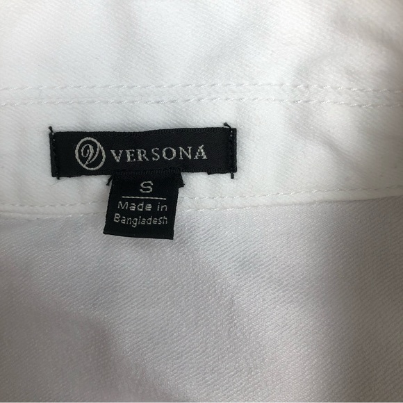Versona White Denim Vest - Picture 3 of 9